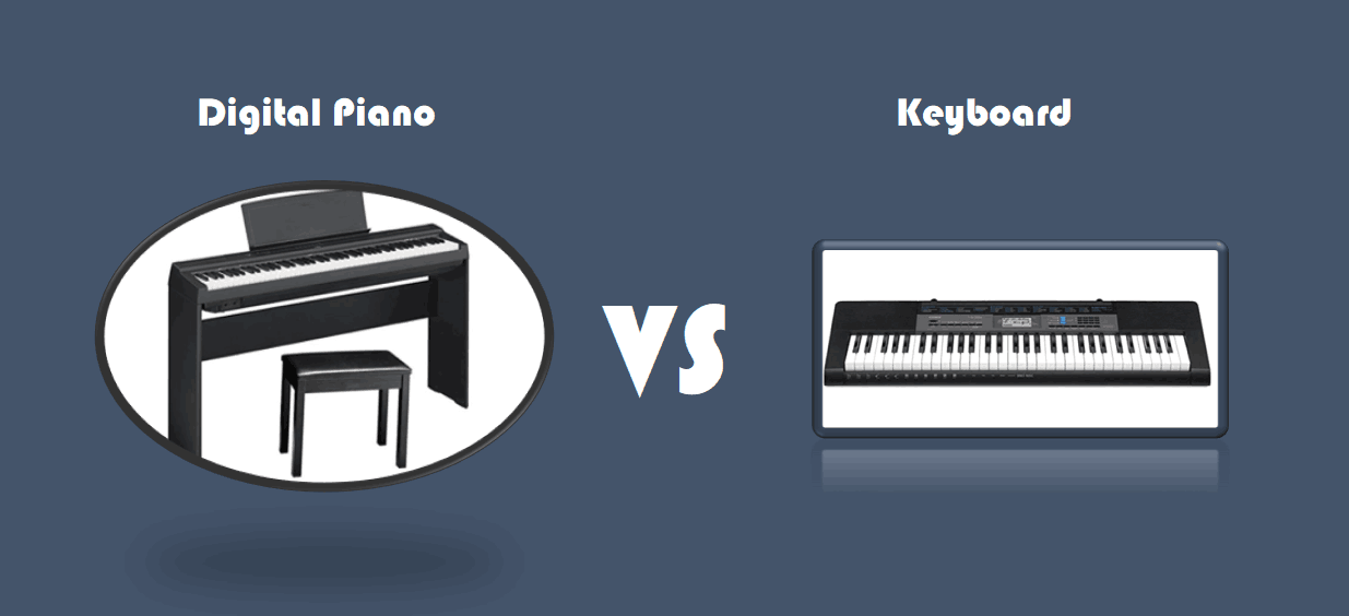 digital piano vs keyboard