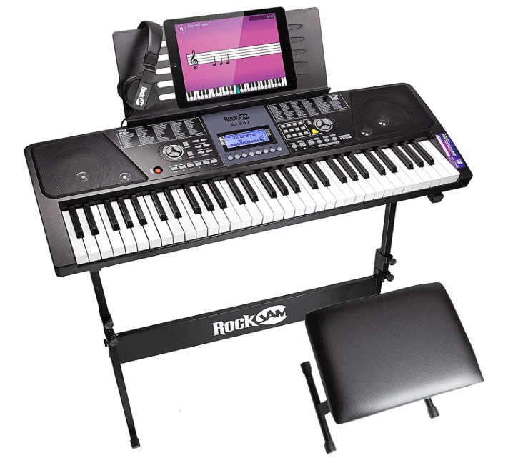 61 key electronic keyboard piano