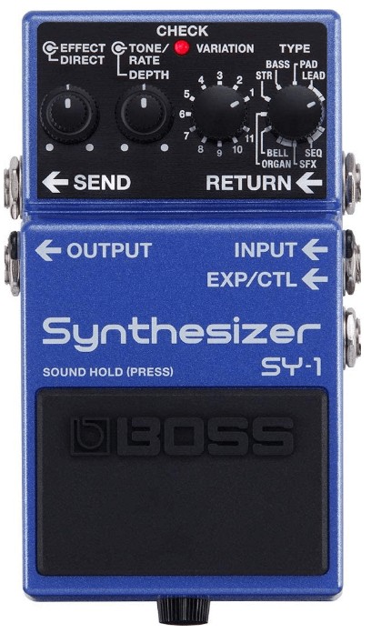bass synthesizer guitar pedal