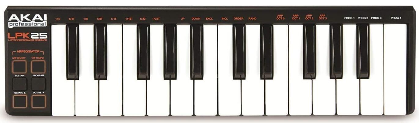 akai portable usb midi keyboard controller
