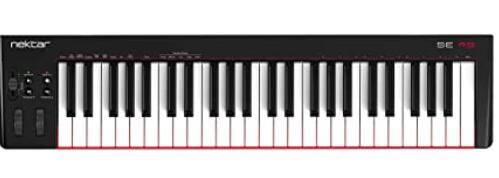 49 key midi keyboard with full-size velocity-sensitive keys under 100