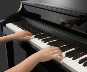acoustic piano keyboard