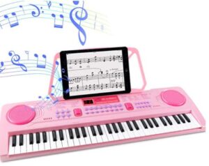 pink electric piano for children under 200